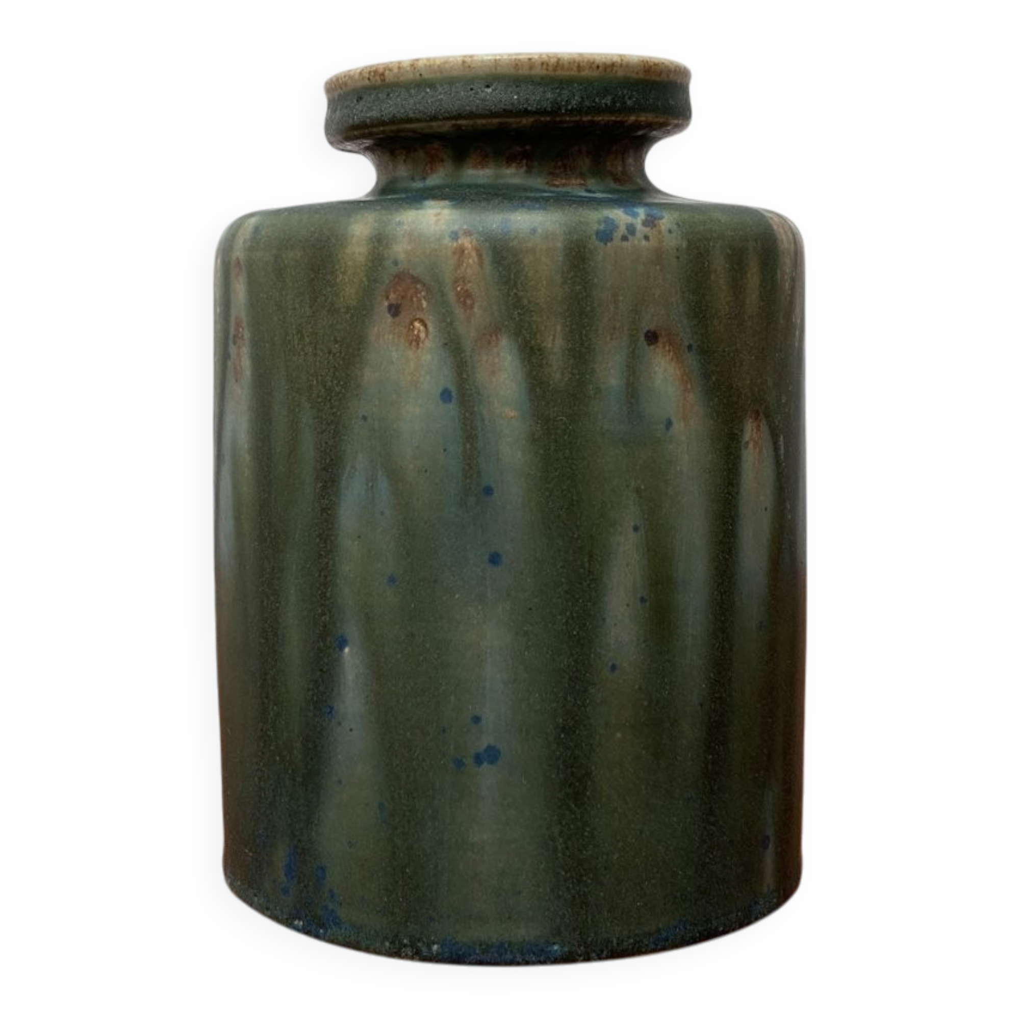 Mid-Century Minimalist Studio Pottery Vase by Rolf Weber for Rolf Weber Steinzeug, 1960s