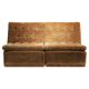 Pair of Modular Armchairs in Brown Corduroy by DUX, Sweden, 1970s
