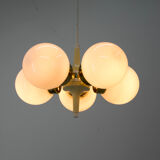 Chandelier Sputnik by Elektroinstala Decin, 1970s