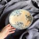Gien iron clay compote bowl, “Floreal” model