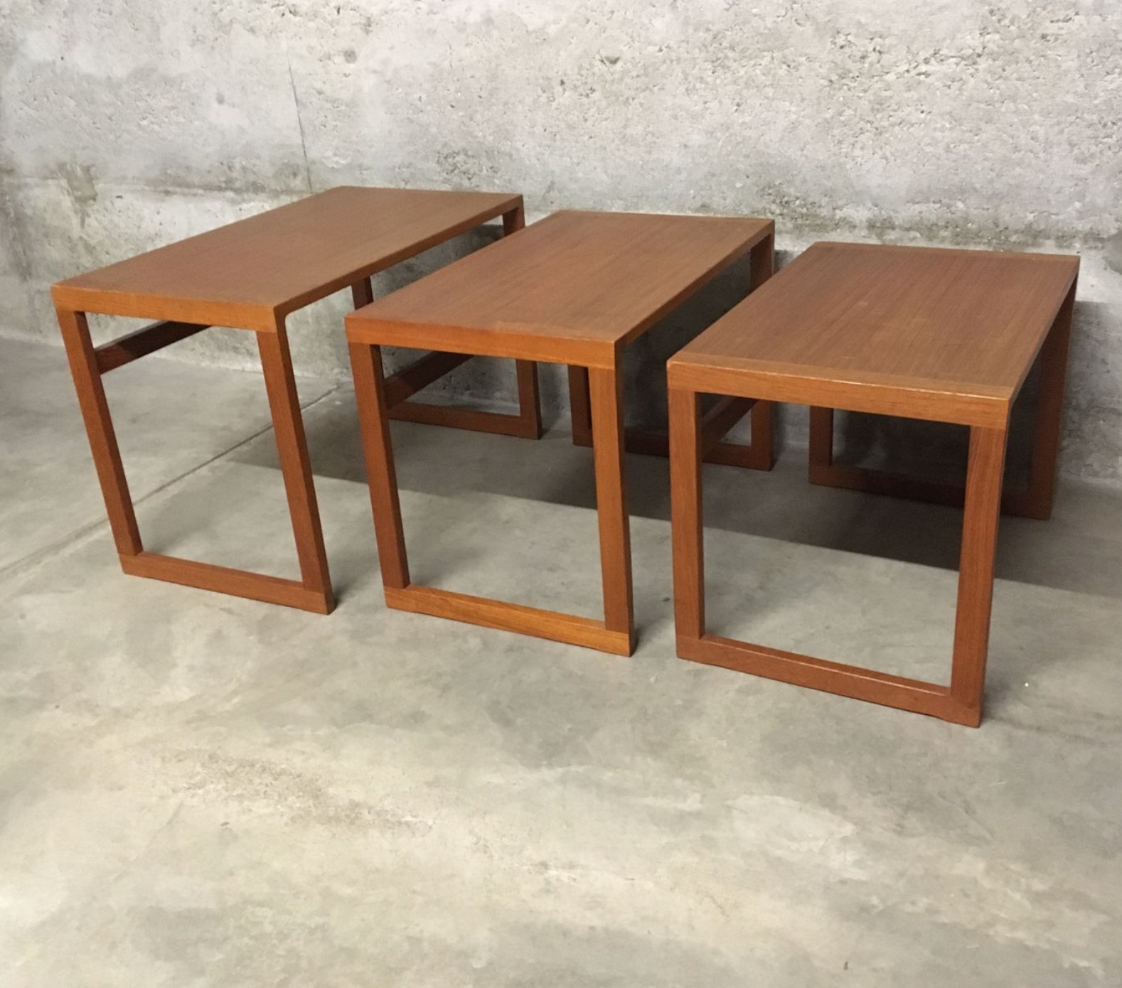 Tables gigognes par Kai Kristiansen, années 1960