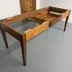 Grande table de ferme en bois avec tiroir en sapin fin 19 eme 
