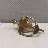 Old door hammer in solid brass. Estimated 1960s.