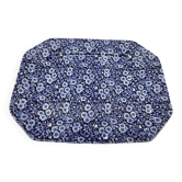 Burleigh Staffordshire "Calico" Blue English Dish 21st Century