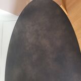 Table ovale metale noir AMPM