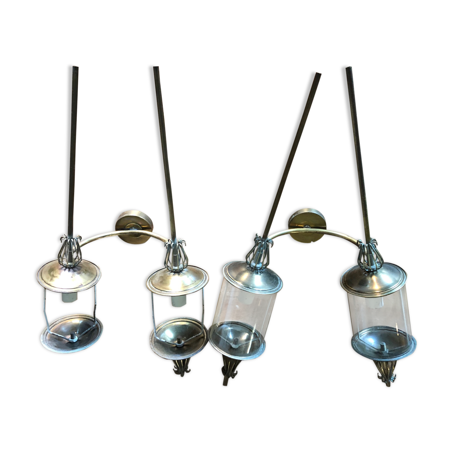 Large pair of 50 wall light Lunel, thrush model
