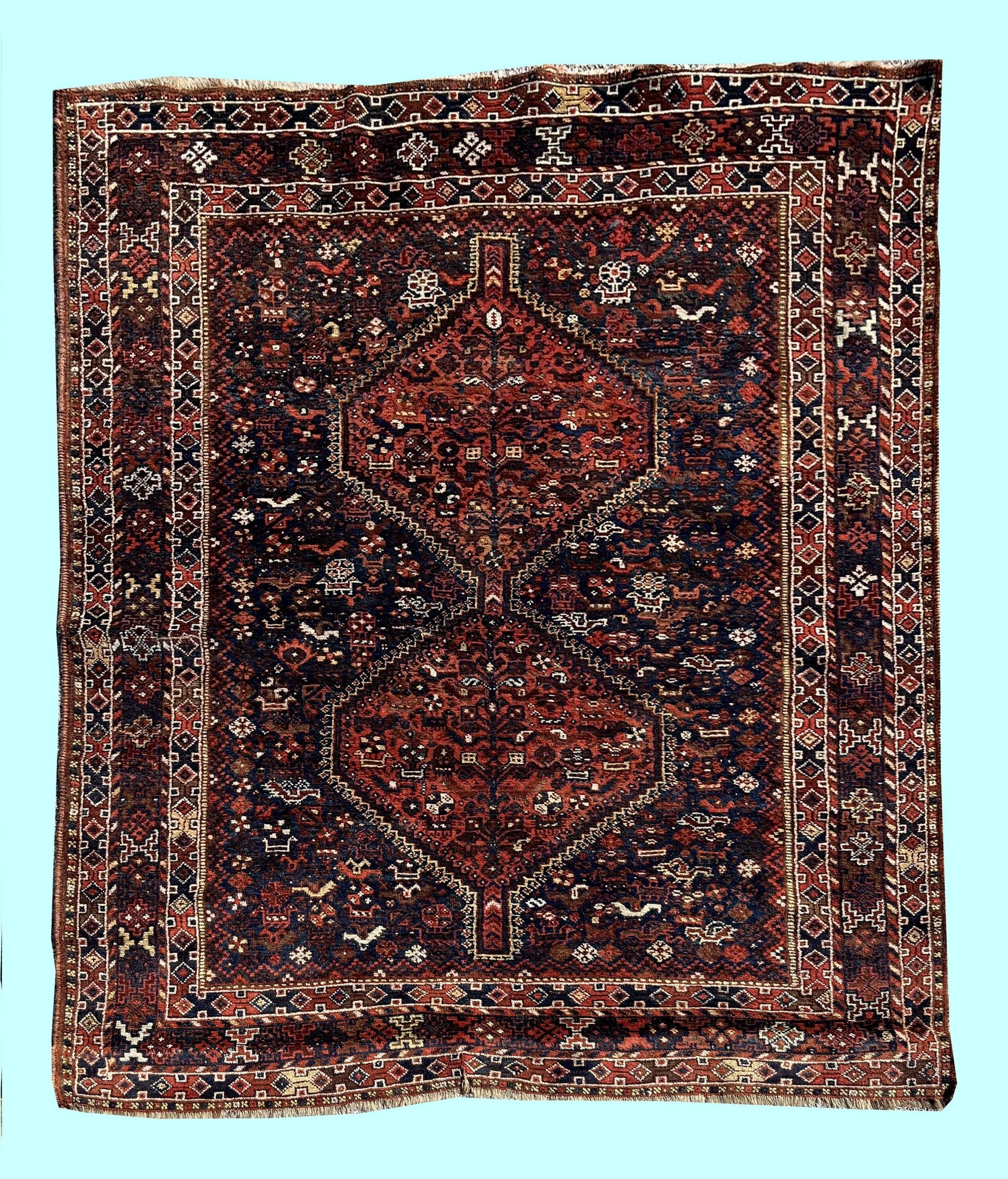 Oriental carpet SHIRAZ Iran Persian 163x209cm