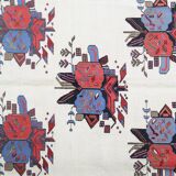 Afshar Sumakh Kilim Rug Cream Floral Design Handmade Wool 212x120cm