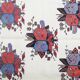 Tapis Kilim Afshar Sumakh couleur crème, motif floral, fait main en laine, 212 x 120 cm
