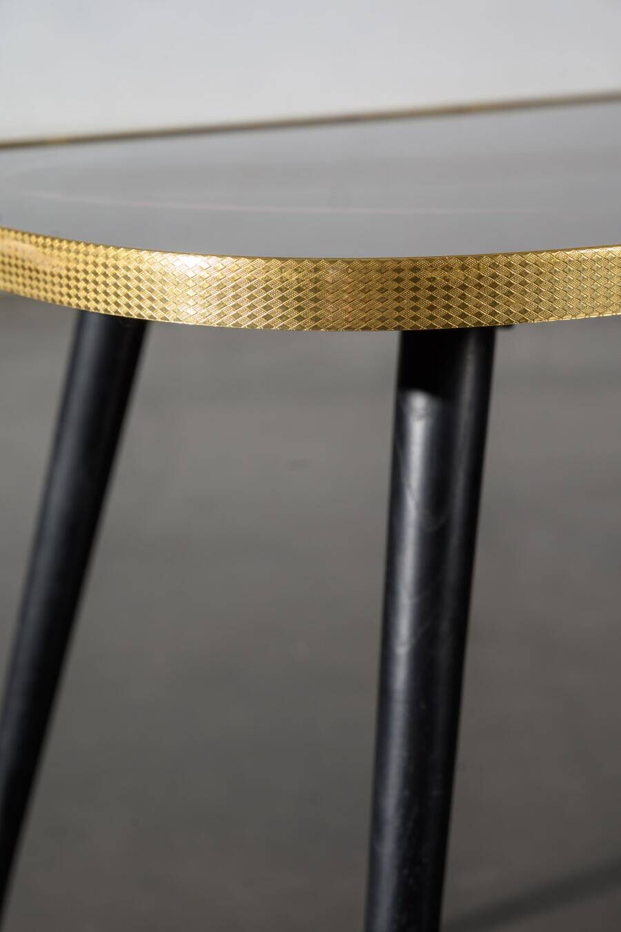 Large vintage screen-printed coffee table