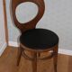 6 BAUMANN seagull chairs dark beech black skai