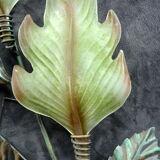 Sconce in painted sheet murano glass vegetal high 105 cm