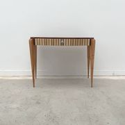 Art Deco console in different types of wood, France 1940