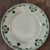 Assiette plate Badonvillier Modele 2205 vert