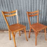Set of 2 Baumann n56 bistro chairs
