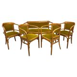 Groupe de sièges Art déco par Otto Wagner