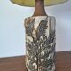 Unique Bodil Marie Nielsen Danish Modern Table Lamp with Leaves Print, 1960s