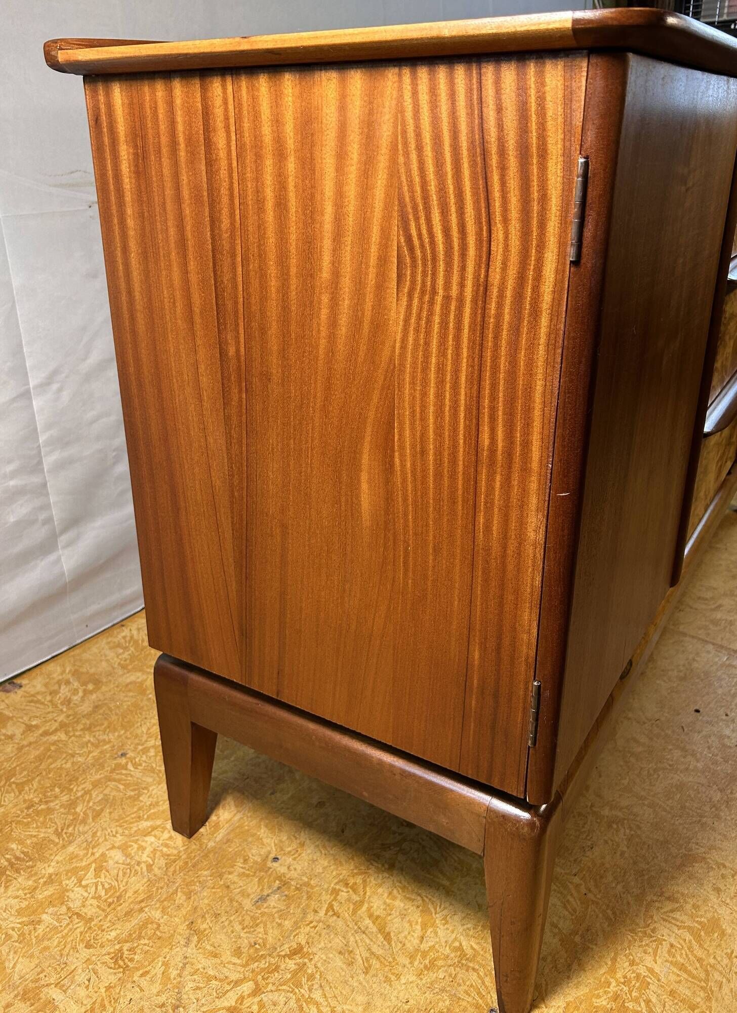 Mid century retro vintage teak burr walnut classic design McIntosh Sideboar