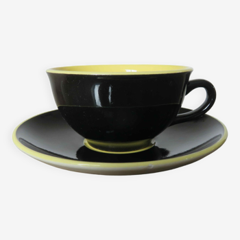 Tasse et sous tasse villeroy & boch modèle biarritz années 50 60