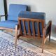 Pair of Scandinavian vintage teak armchairs by Arne Wahl Iversen for Komfort, Denmark, 60s