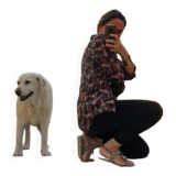 Beveled Ice Pine Door Mirror 64X120