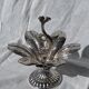 Caviar service flower of Poseidon in silver-plated metal Christofle finial