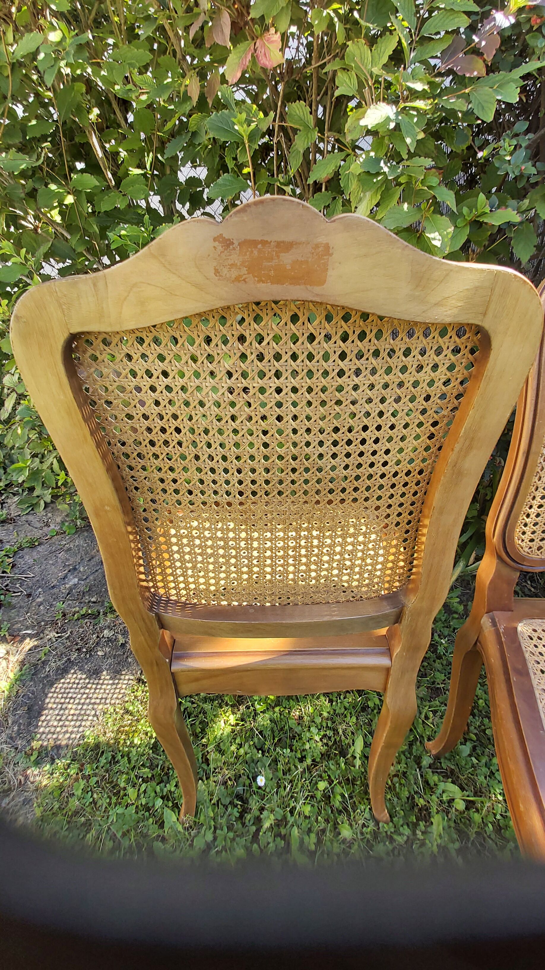 set of 4 regency style chairs