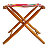 Tabouret pliant pêcheur assise rayures