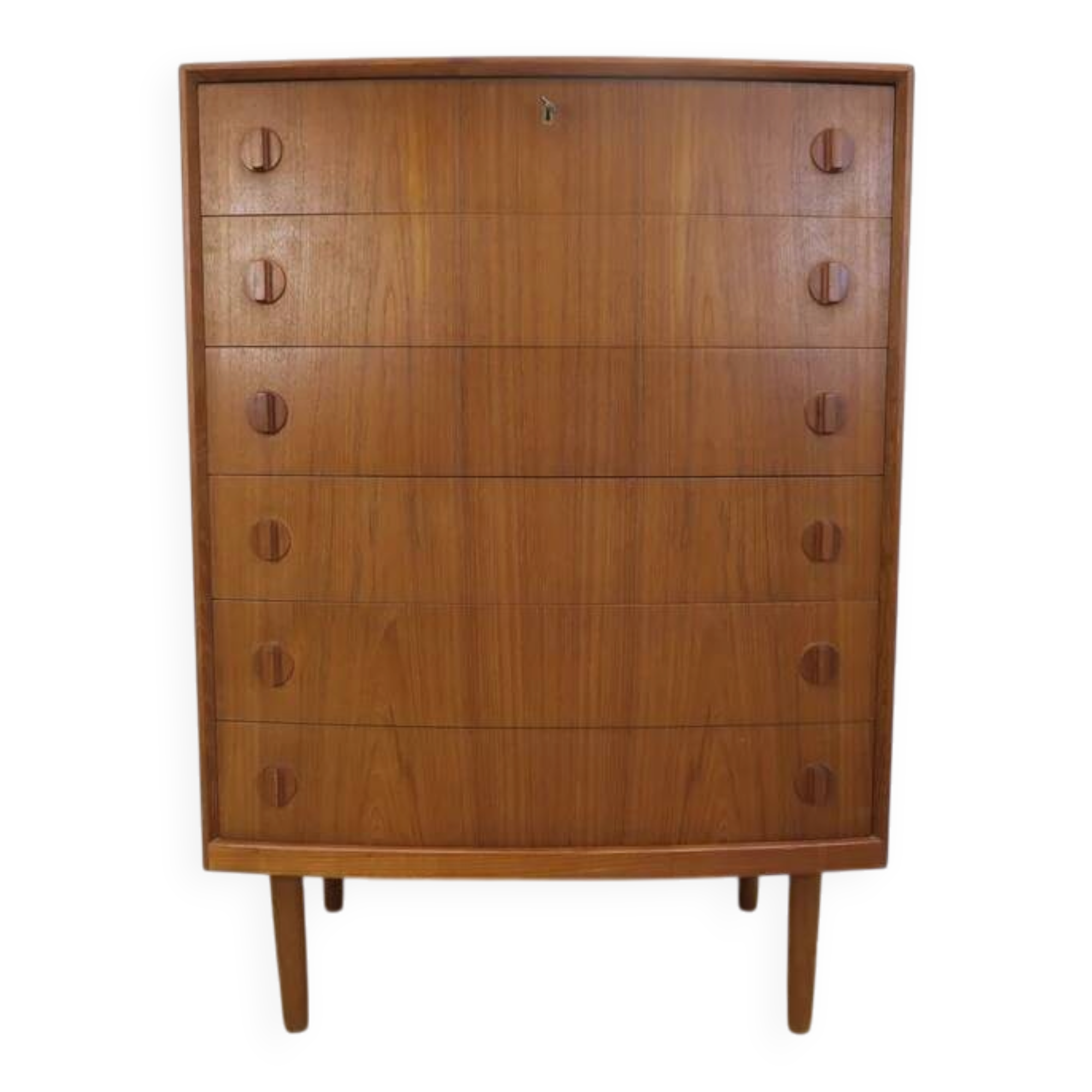 Commode en teck par Henning Kjærnulf, années 1960