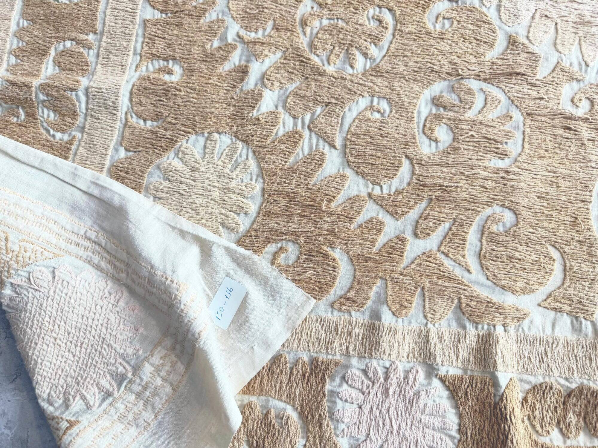 Vintage hand-embroidered tablecloth 150x155 cm