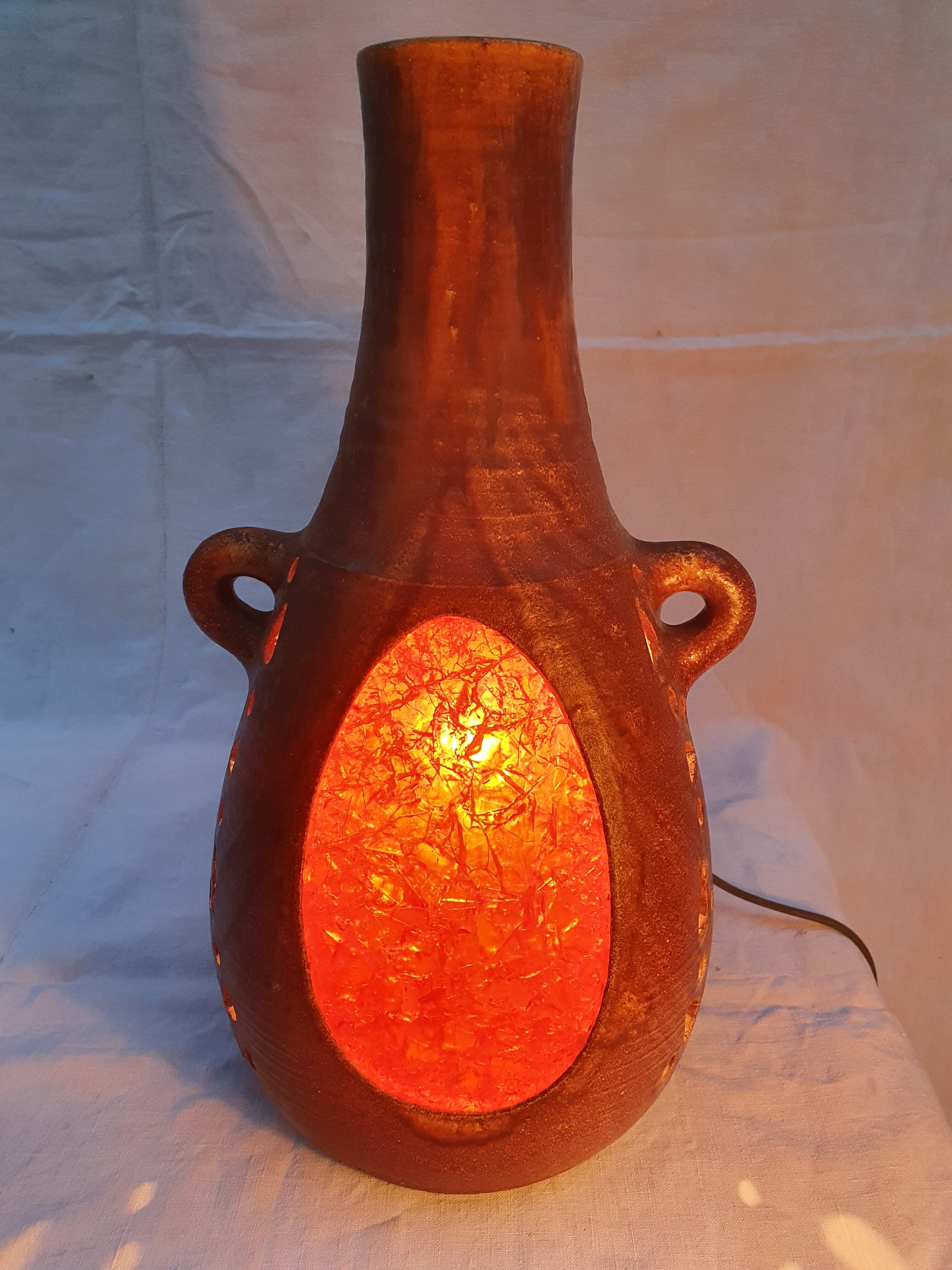 Lampe céramique d'Accolay