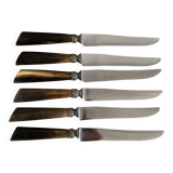 Antique horn and steel blade knives