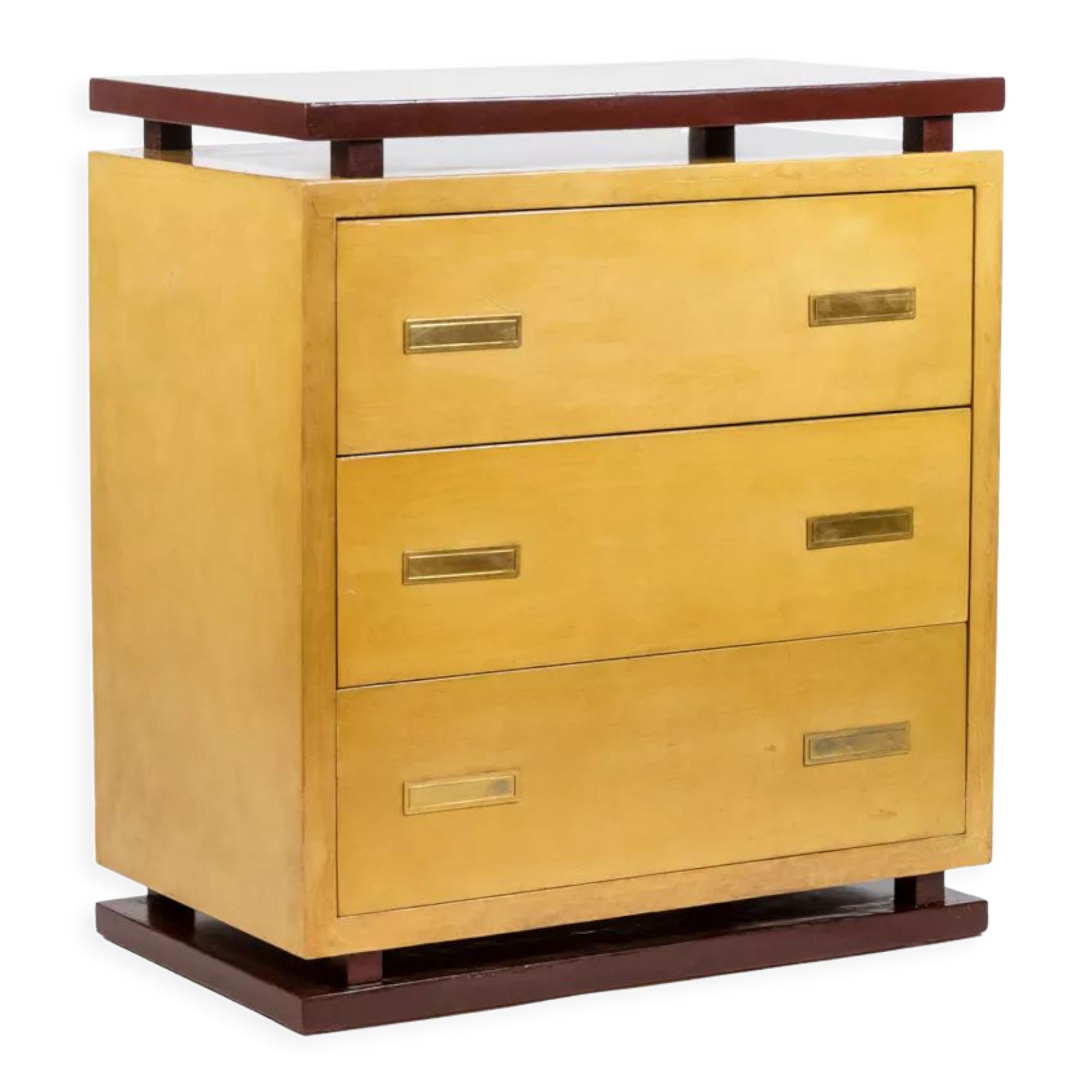 Commode en laque de style art déco, années 1950