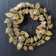 Chandelier crown 4 flames in golden metal