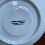 6 cups and golden porcelain saucers