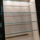 Library Showcase ivory color and anodized aluminum matt gold