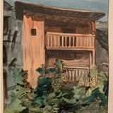 Jean Jacques GRUNENWALD (1911 - 1982) - Watercolor - Mountain House