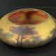 Circular glass bowl - hand-painted by Jean Simon Peynaud