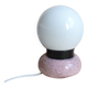 Ball lamp, ceramic and opaline ball lamp, mood and living room lamp