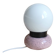 Ball lamp, ceramic and opaline ball lamp, mood and living room lamp