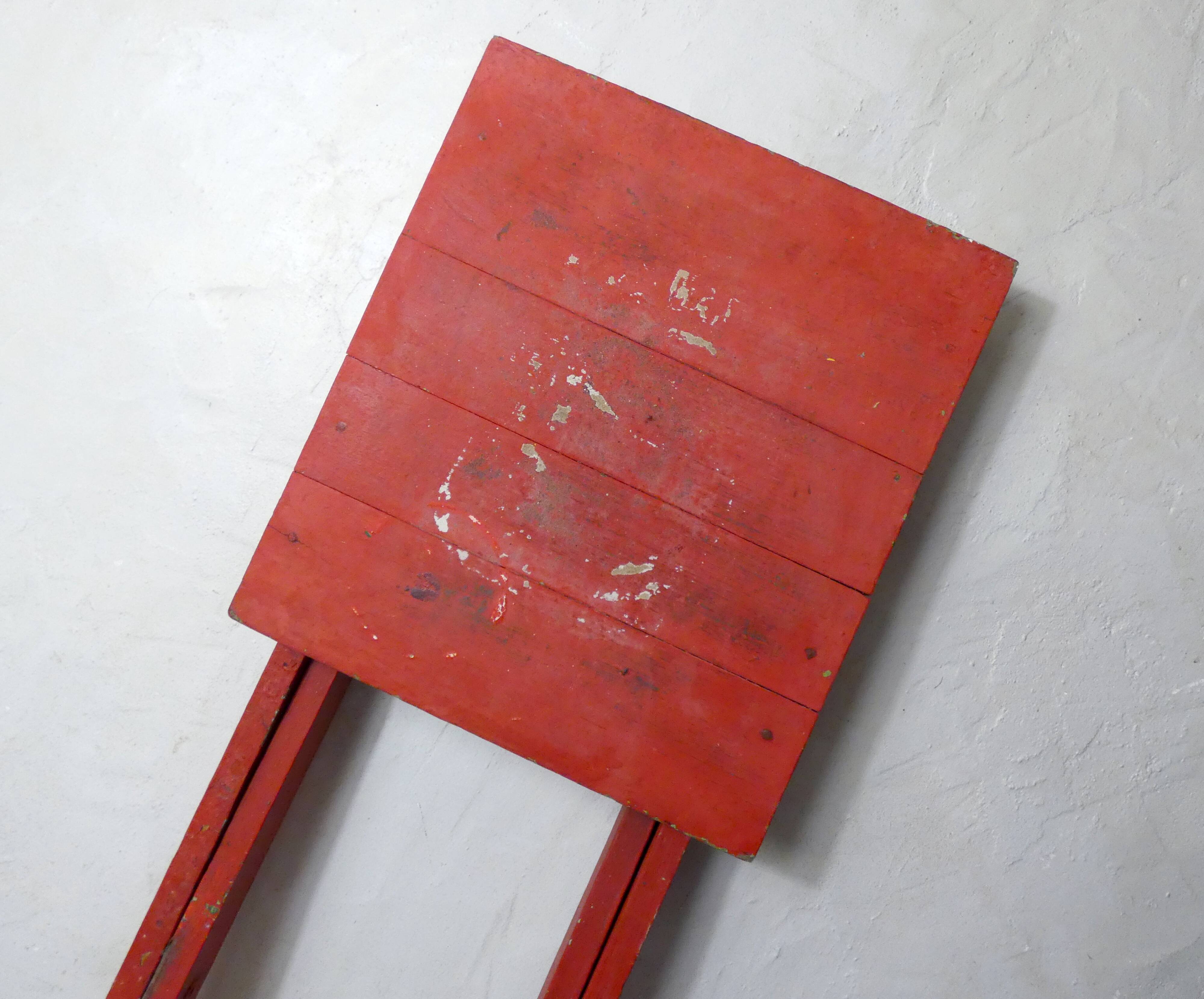 old folding wooden side table