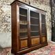Three door mahogany bookcase from napoleon iii period xix eme century