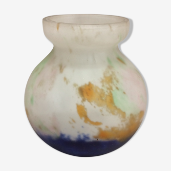 small glass paste ball vase
