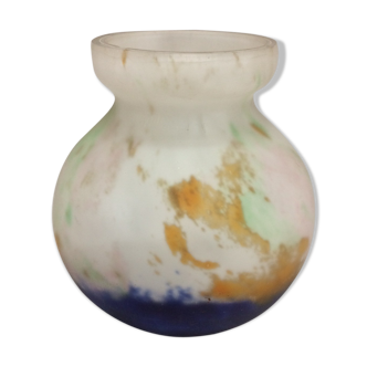 Vase boule en pâte de verre