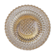 Plafonnier applique verre ciselé ambré