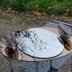 Oval mirror with 2 double tain sconces by Antonio Lupi from the 80s, 69x55 cm