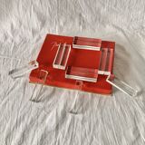 Set of 12 vintage Baccarat crystal knife rests with original box