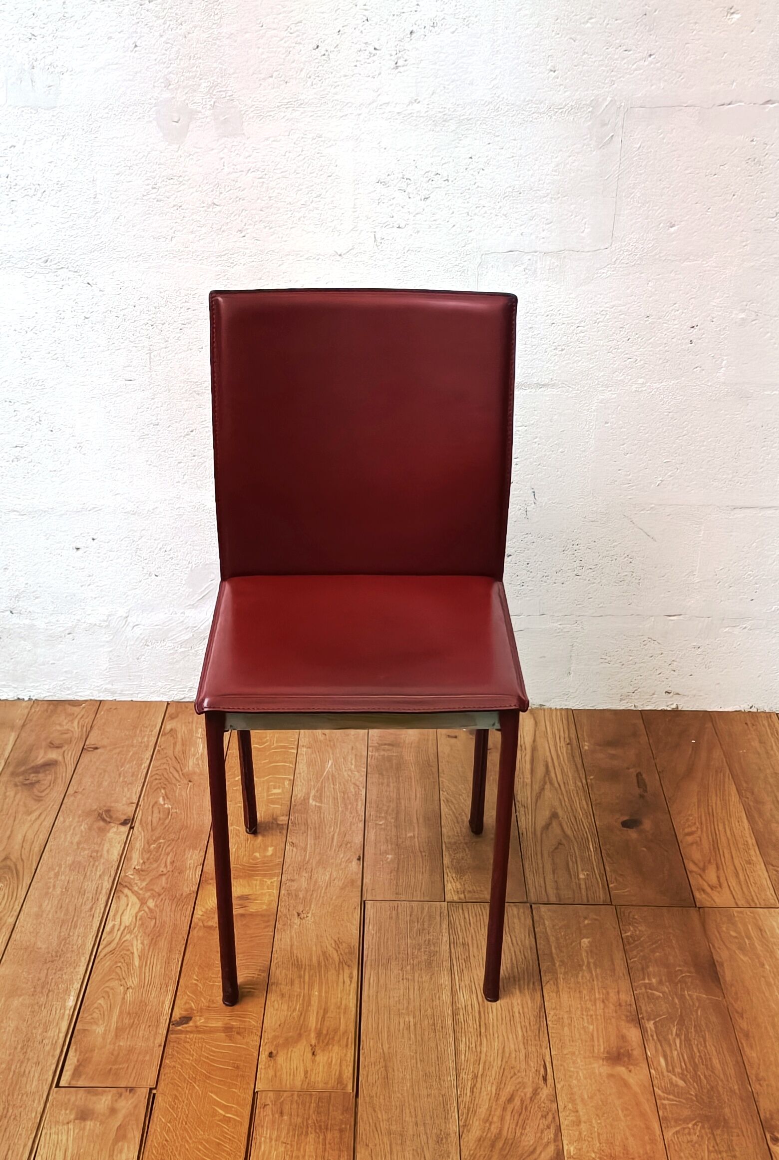 Vintage leather dining chair