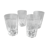 Suite of 4 glasses with orangeade cristal de weaners