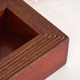 Stackable antique Japanese wooden boxes – set of 7 – Taishō–Shōwa period (c. 1920–1950)